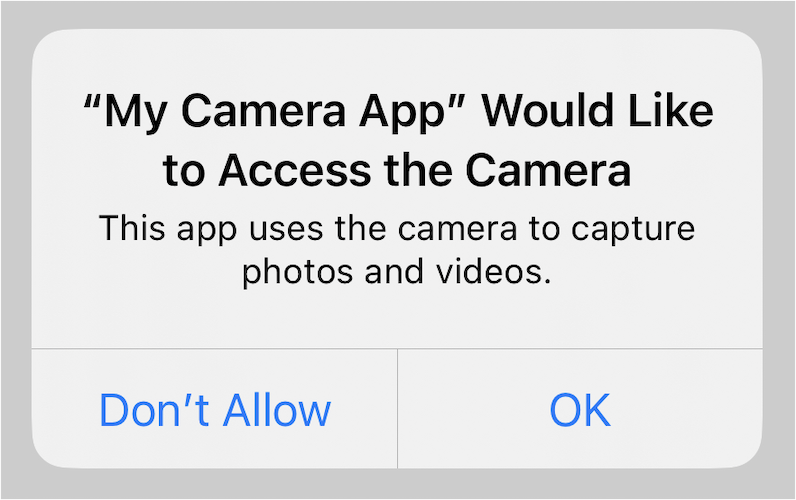 Access the Camera Prompt